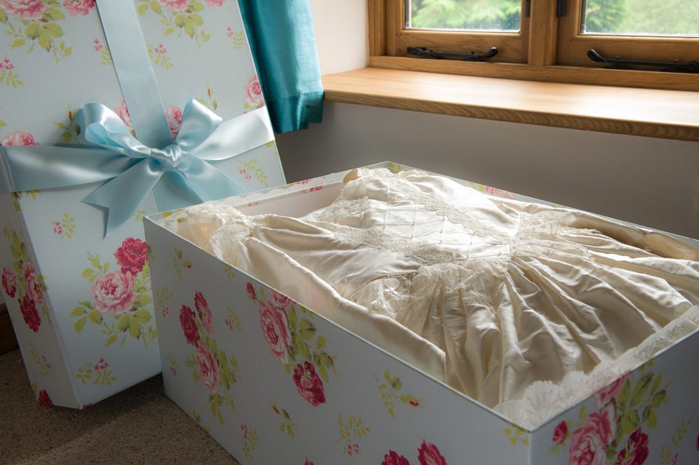 75 cm x 50 cm x 30 cm semplice fiori rosa x Large Handmade wedding Dress box 